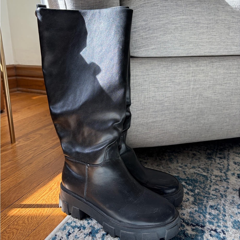 Elegant Black Over the Knee Women's Boots